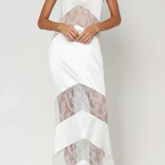 White Lace Maxi Dress - NWT - Picture 1 of 5